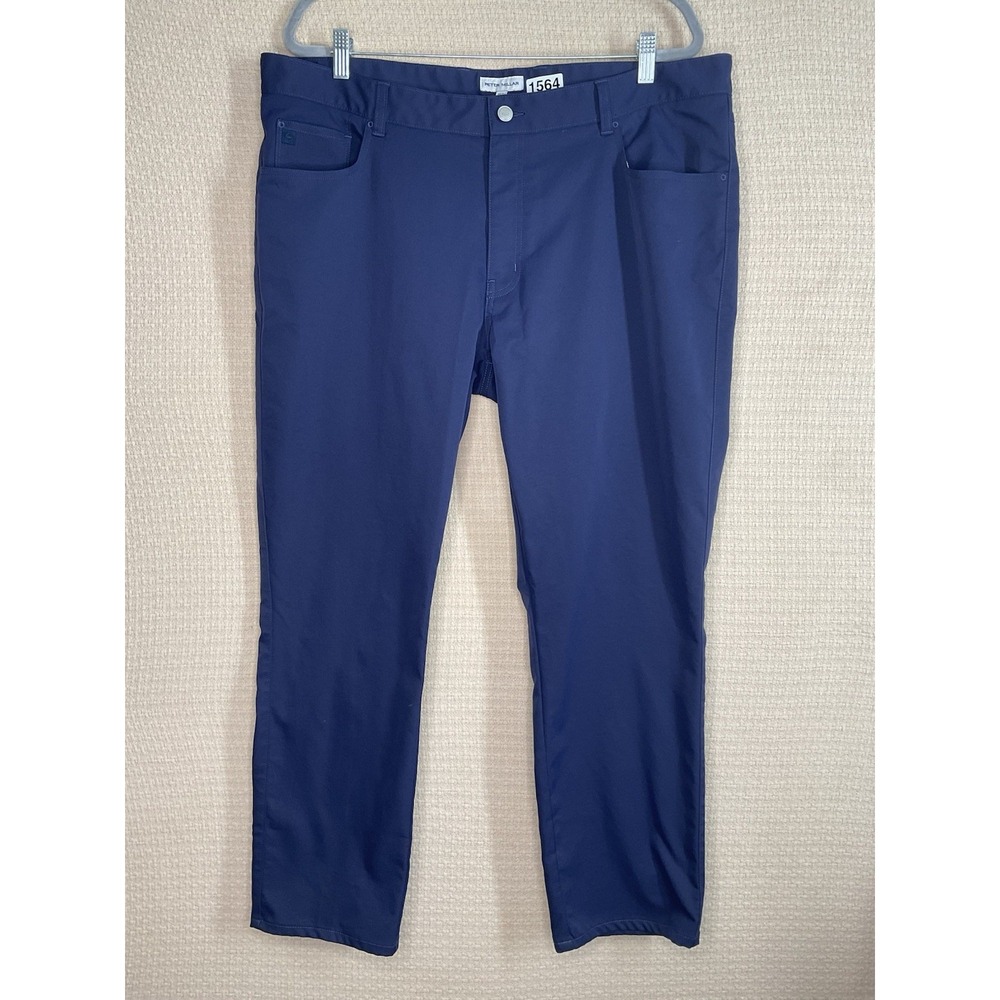 Peter Millar‎ Crown Sport Performance 5-Pocket Pants Navy Blue Size 40x32
